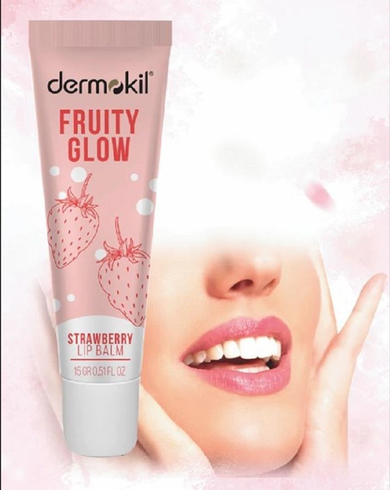 Dermokil Dermokil Fruity Glow Çilek Lip Balm 15 ml