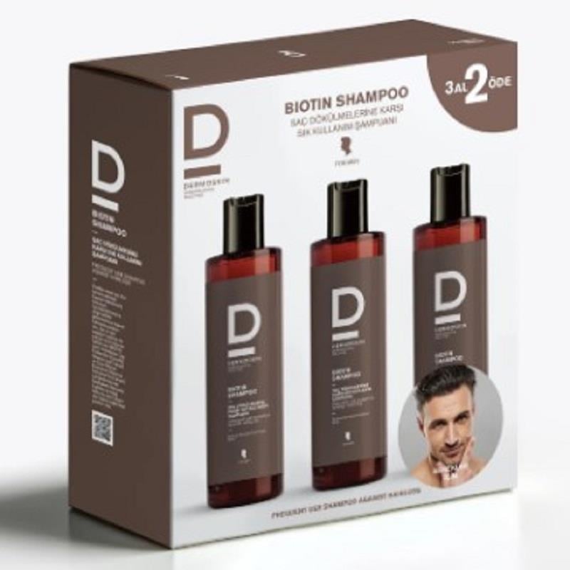 Dermoskin Dermoskin Biotin Şampuan Saç Dökülmesine Karşı Erkek 200 ml - 3 Al 2 Öde