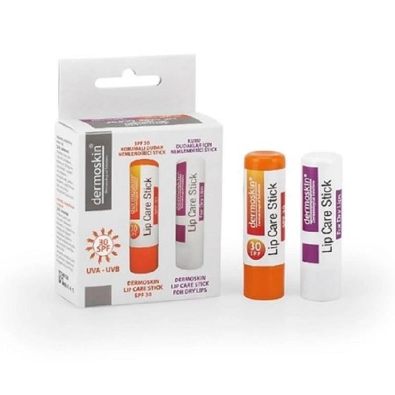 Dermoskin Dermoskin Dudak Nemlendirici Stick SPF30 - 2'li Kofre