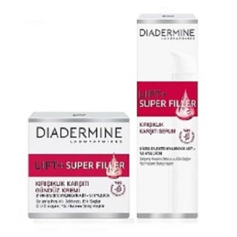 Diadermine Diadermine Çantalı Set - Lift+ Super Filler Gündüz Kremi 50 ml + Serum 40 ml