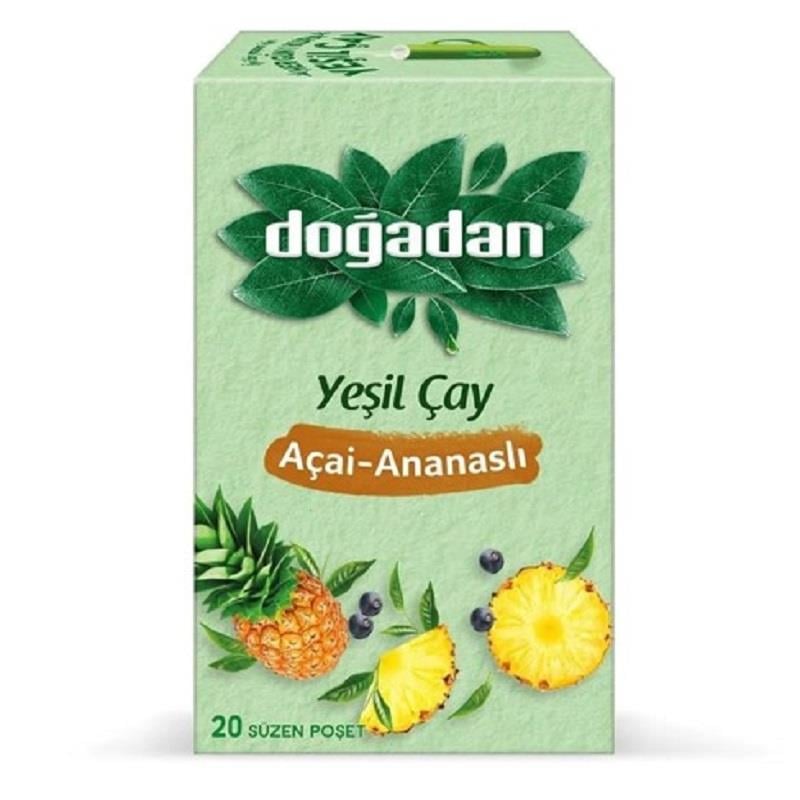 Doğadan Doğadan Açai Ananaslı Yeşil Çay