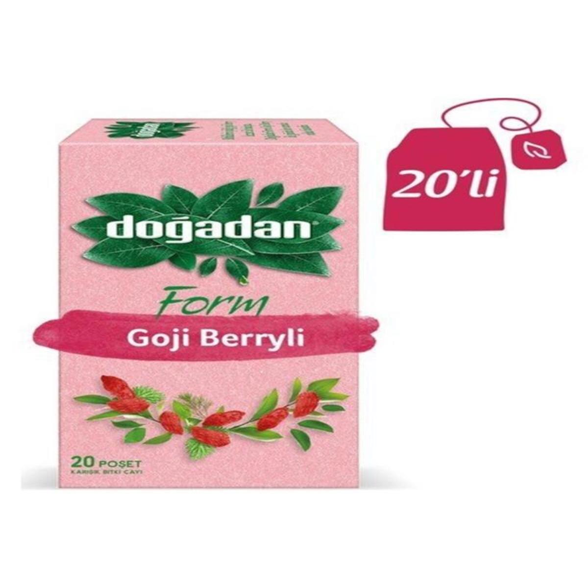Doğadan Doğadan Bitki Çayı Form Goji Berry 20'li
