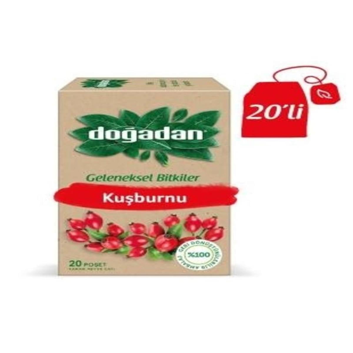 Doğadan Doğadan Kuşburnu Çay 20'li