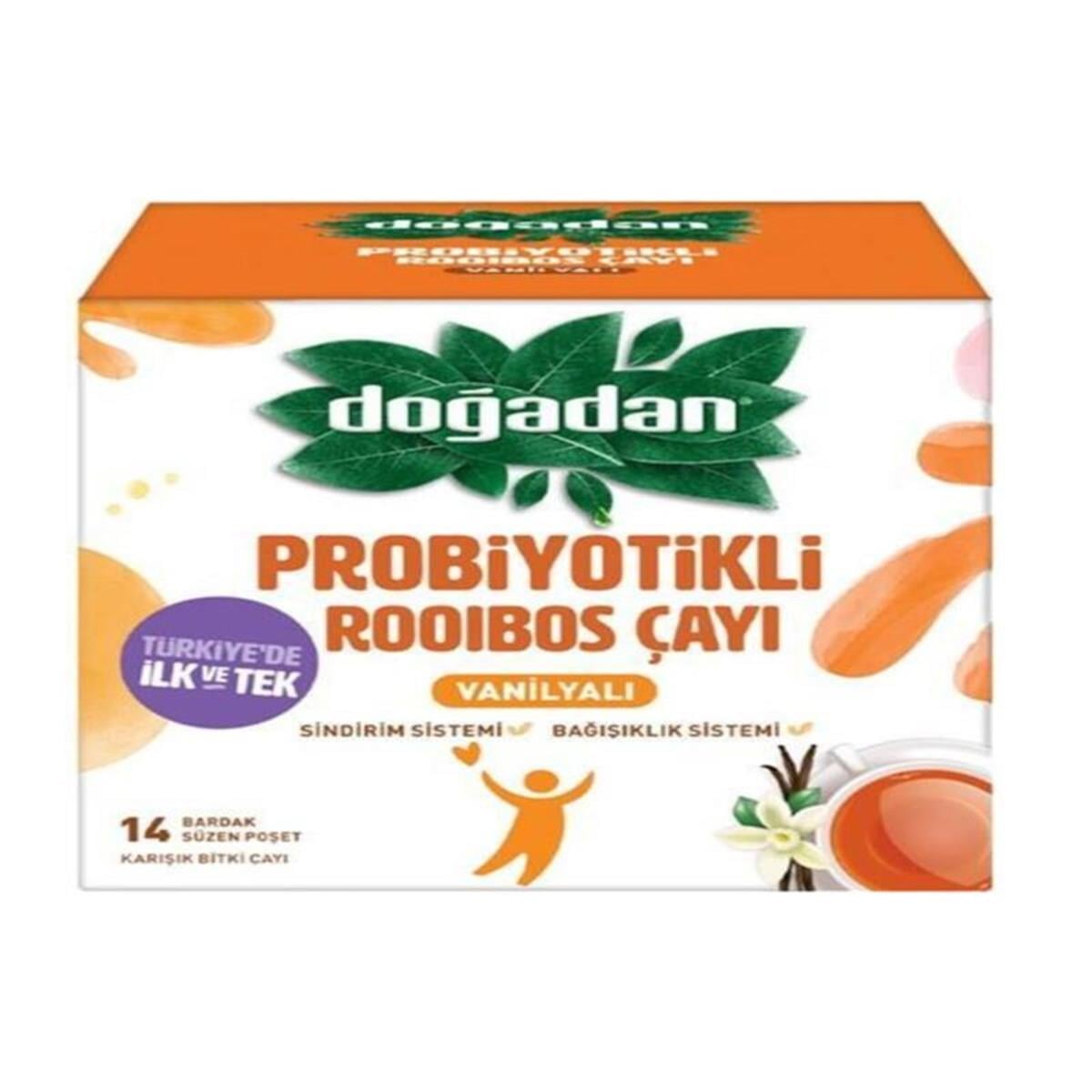 Doğadan Doğadan Probiyotikli Rooibos Çayı Vanilyalı 14'lü