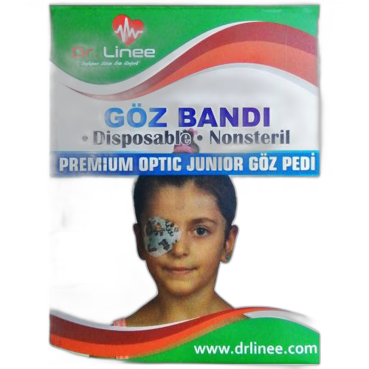DrLinee DrLinee Yapışkan Kız Çocuk Göz Bandı 50'li