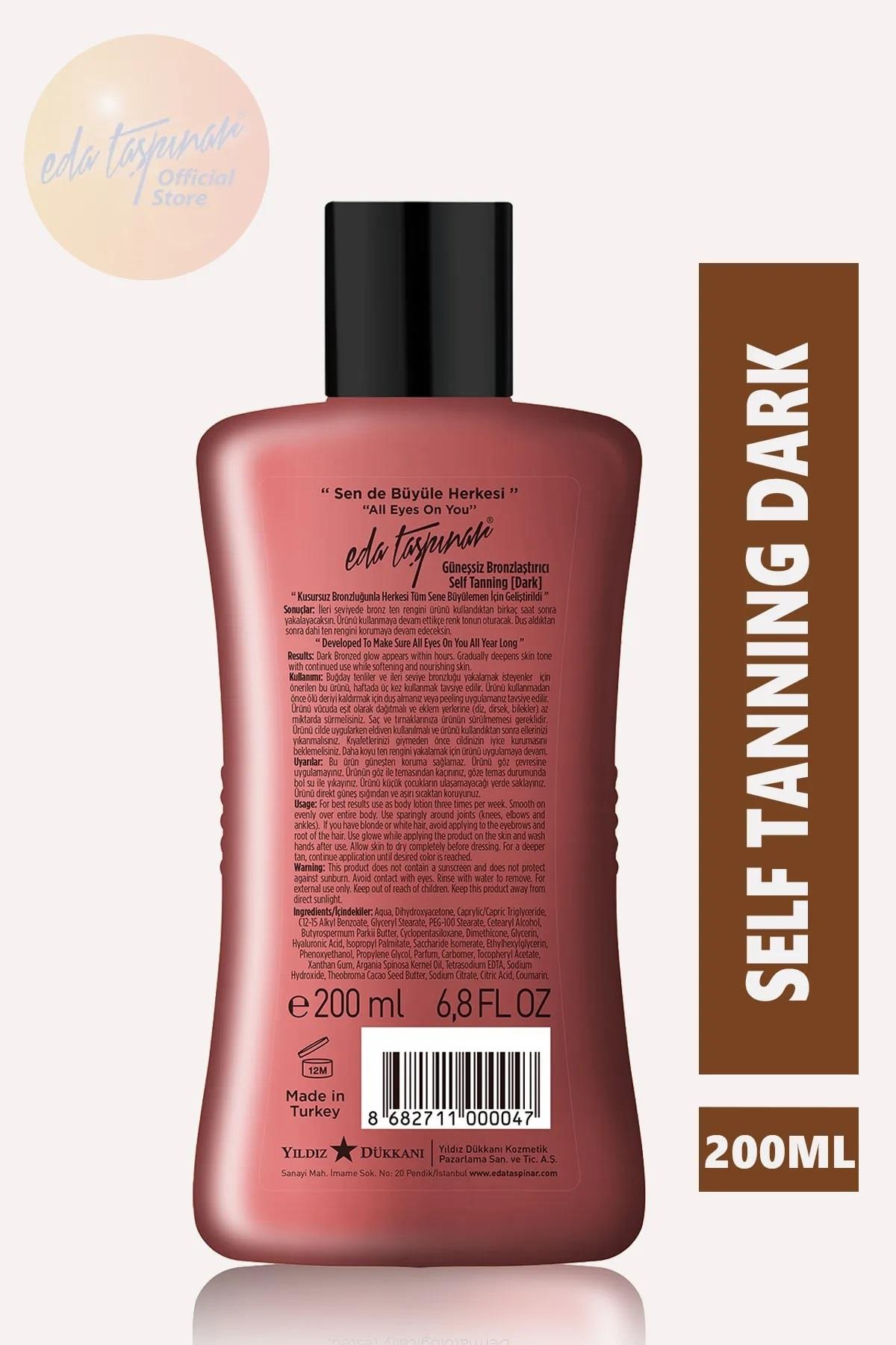 Eda Taşpınar Eda Taşpınar Güneşsiz Bronzlaştırıcı Self Tanning Dark 200 ml