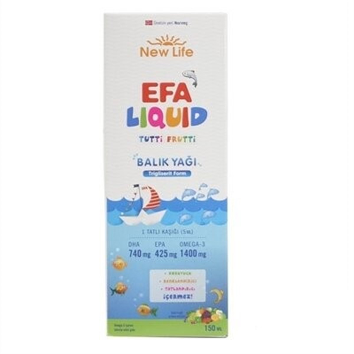 EFA Liquid Tutti Frutti Balık Yağı Şurubu 150 ml