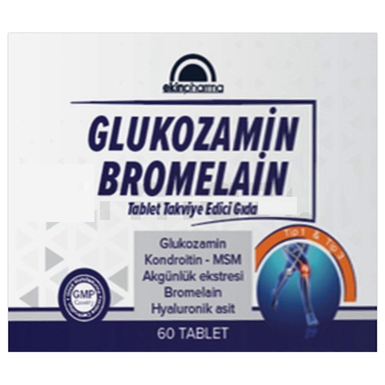 Ekinpharma Ekinpharma Glukozamin Bromelain 60 Kapsül