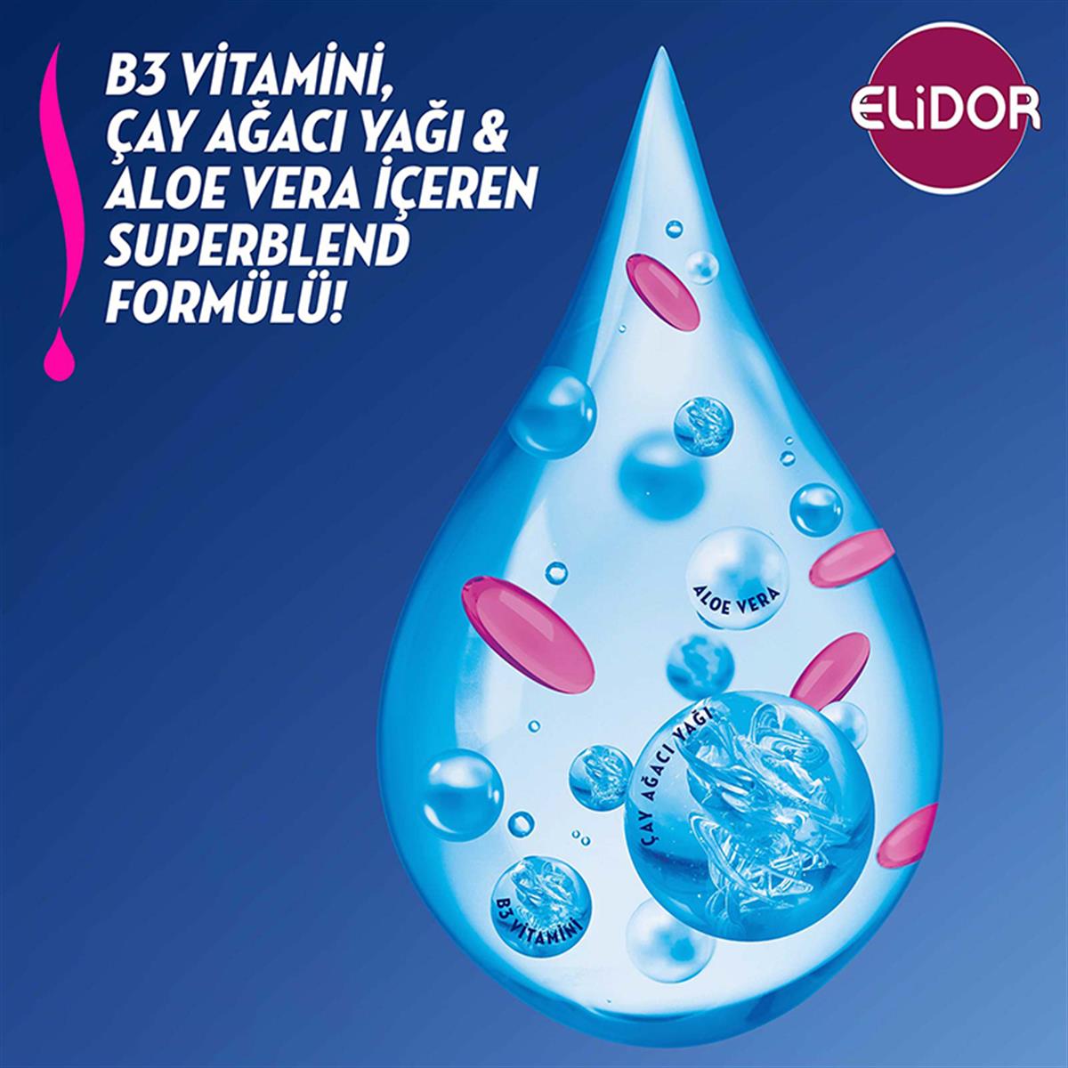 Elidor Elidor Superblend Kepeğe Karşi Etkili 2'si 1 Arada Şampuan & Bakım Kremi 400 ml
