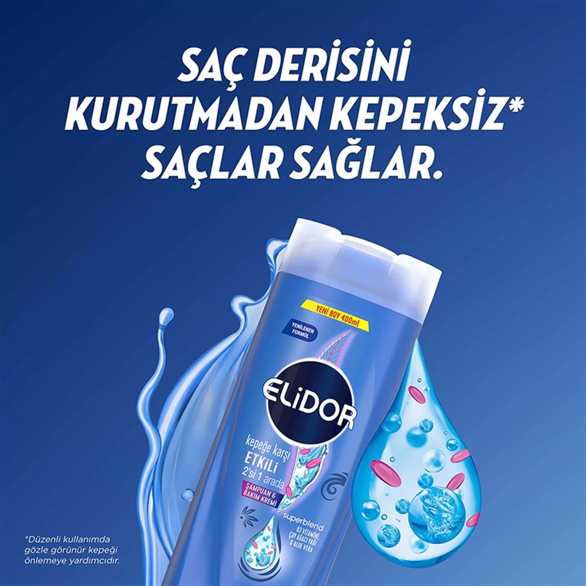 Elidor Elidor Superblend Kepeğe Karşi Etkili 2'si 1 Arada Şampuan & Bakım Kremi 400 ml