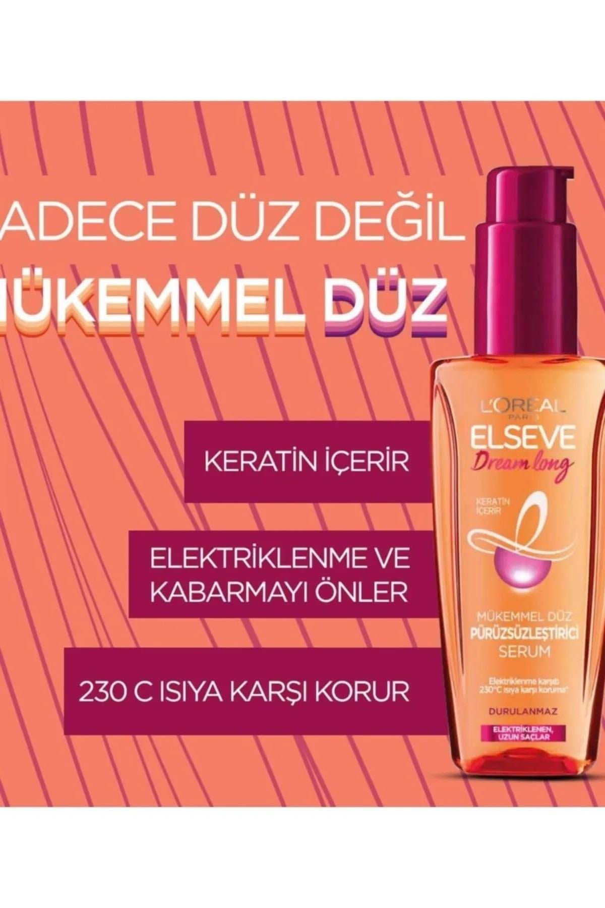 Elseve Hydra Elseve Dream Long Saç Serumu Mükemmel Düz Pürüzsüzleştirici 100 ml