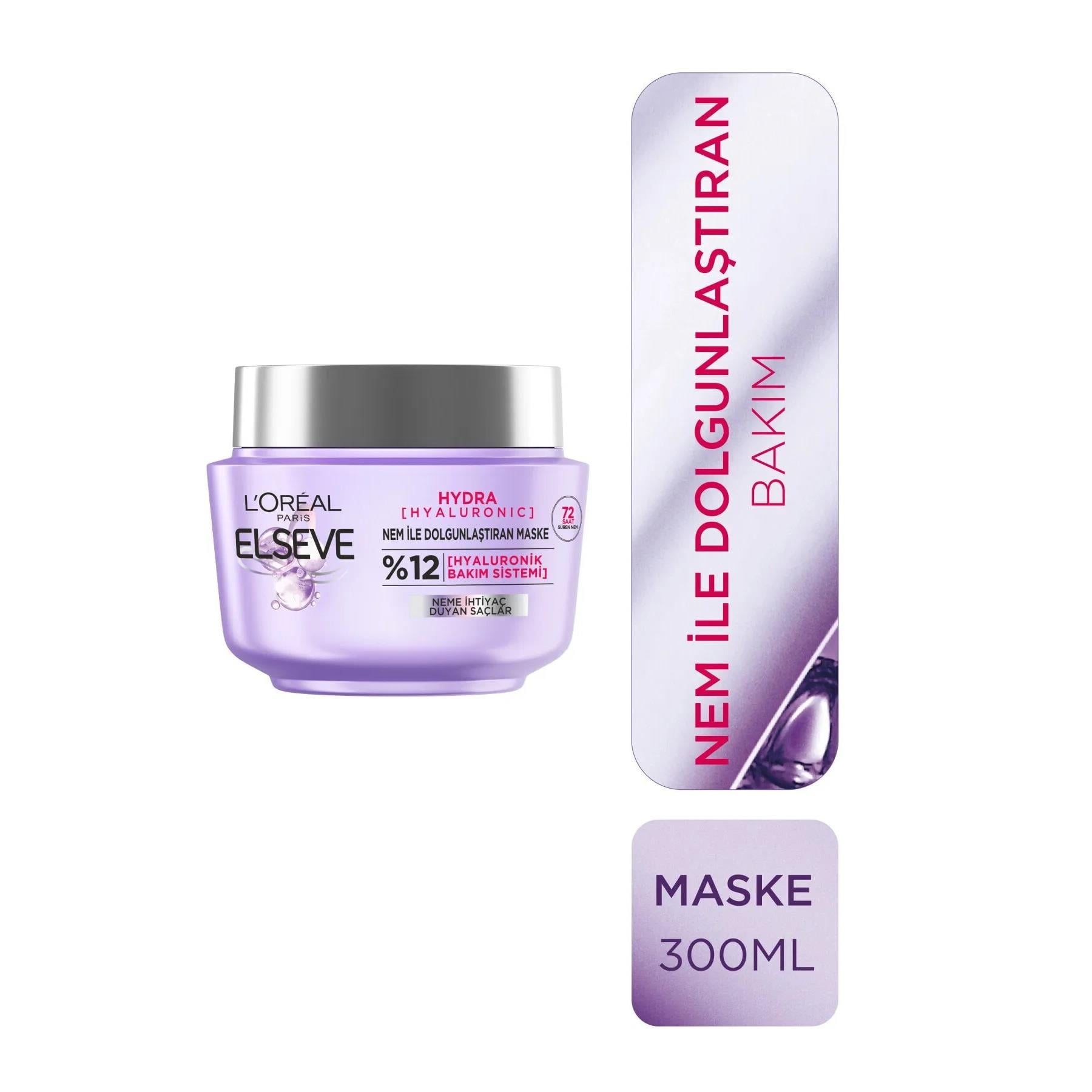 Elseve Hydra Elseve Hydra 72 Saat Nem ile Dolgunlaştıran Saç Maskesi 300 ml
