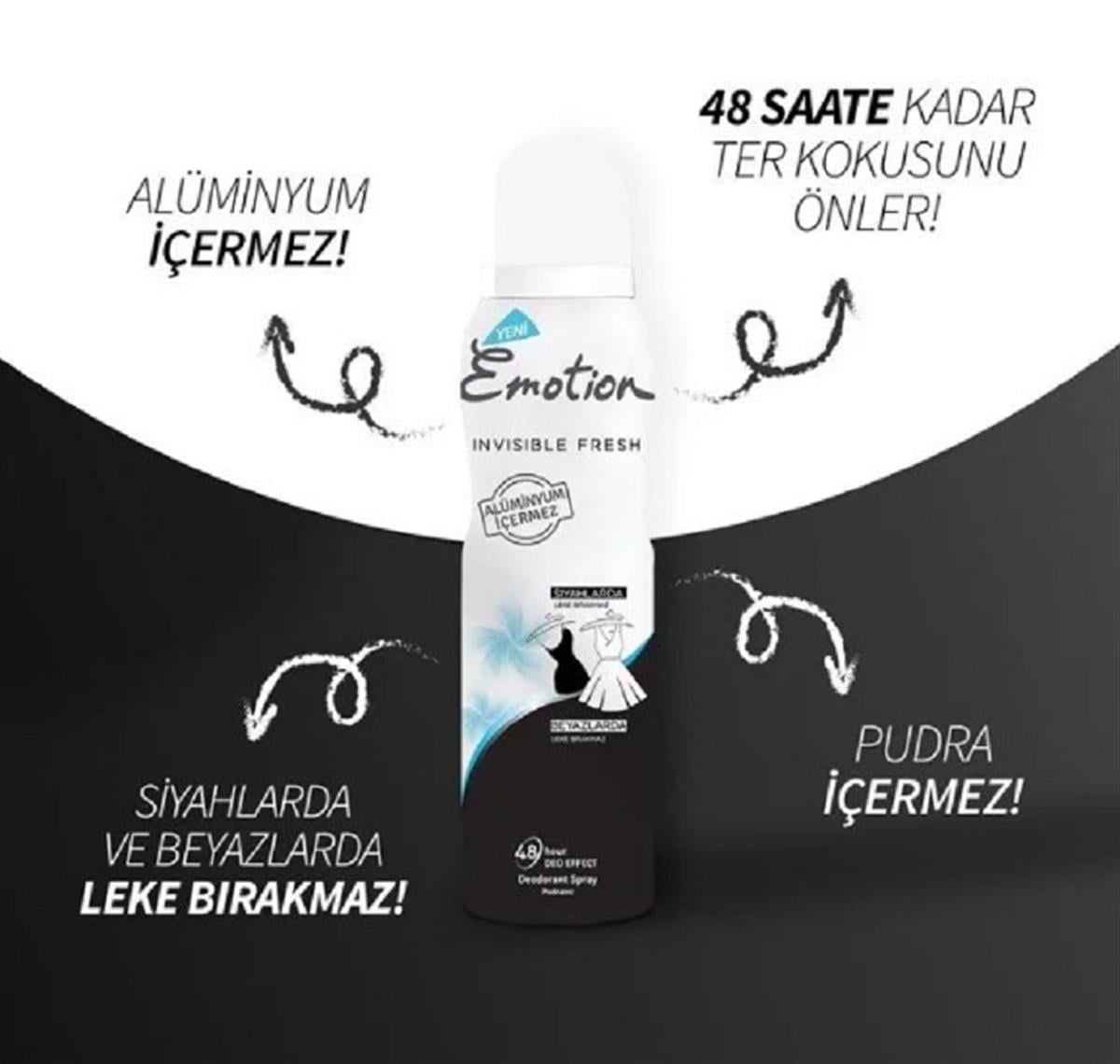 EMOTİON Emotion Deodorant Invisible Fresh 150 ml