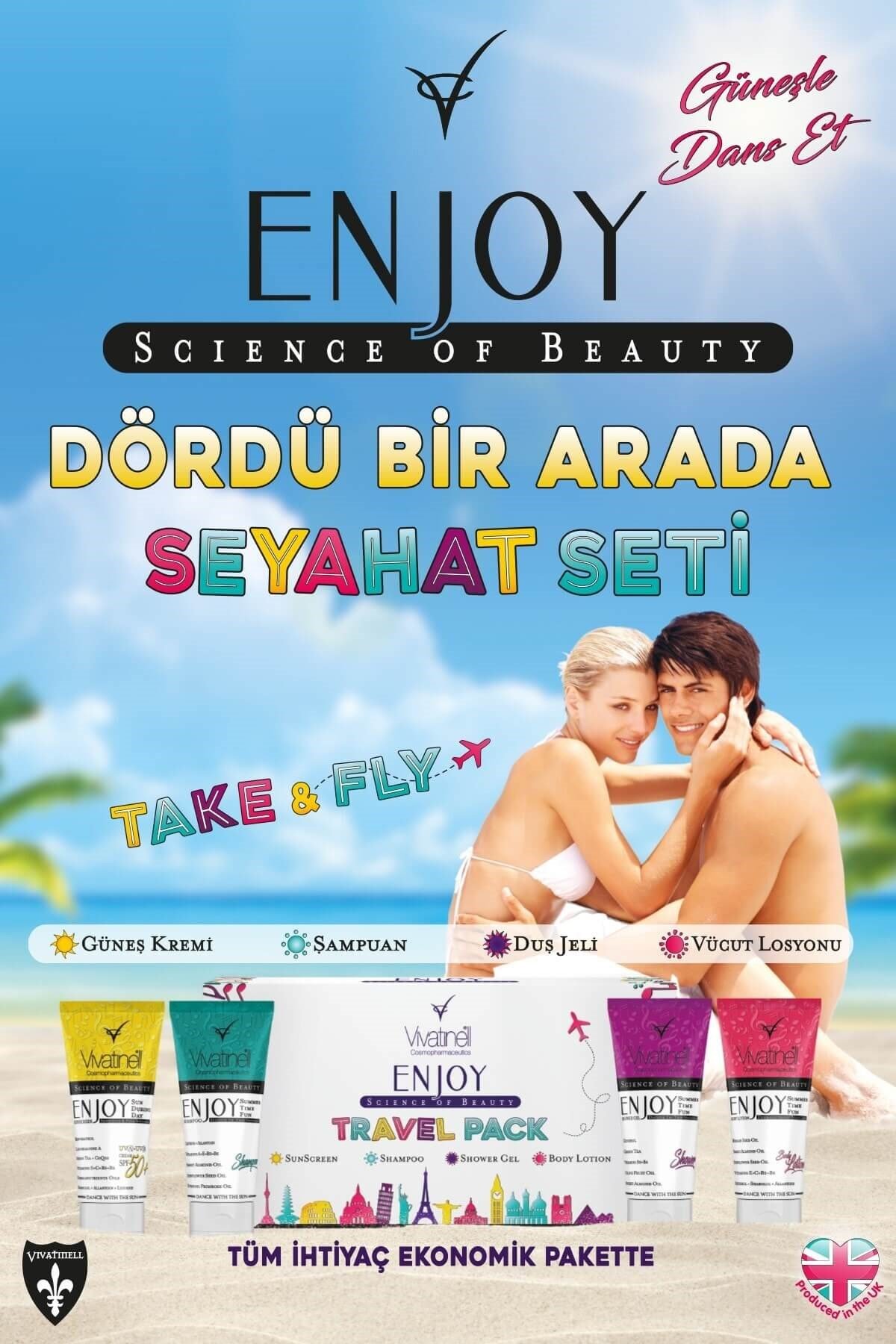 Enjoy Enjoy Travel Pack 4 x 100 ml Kofre