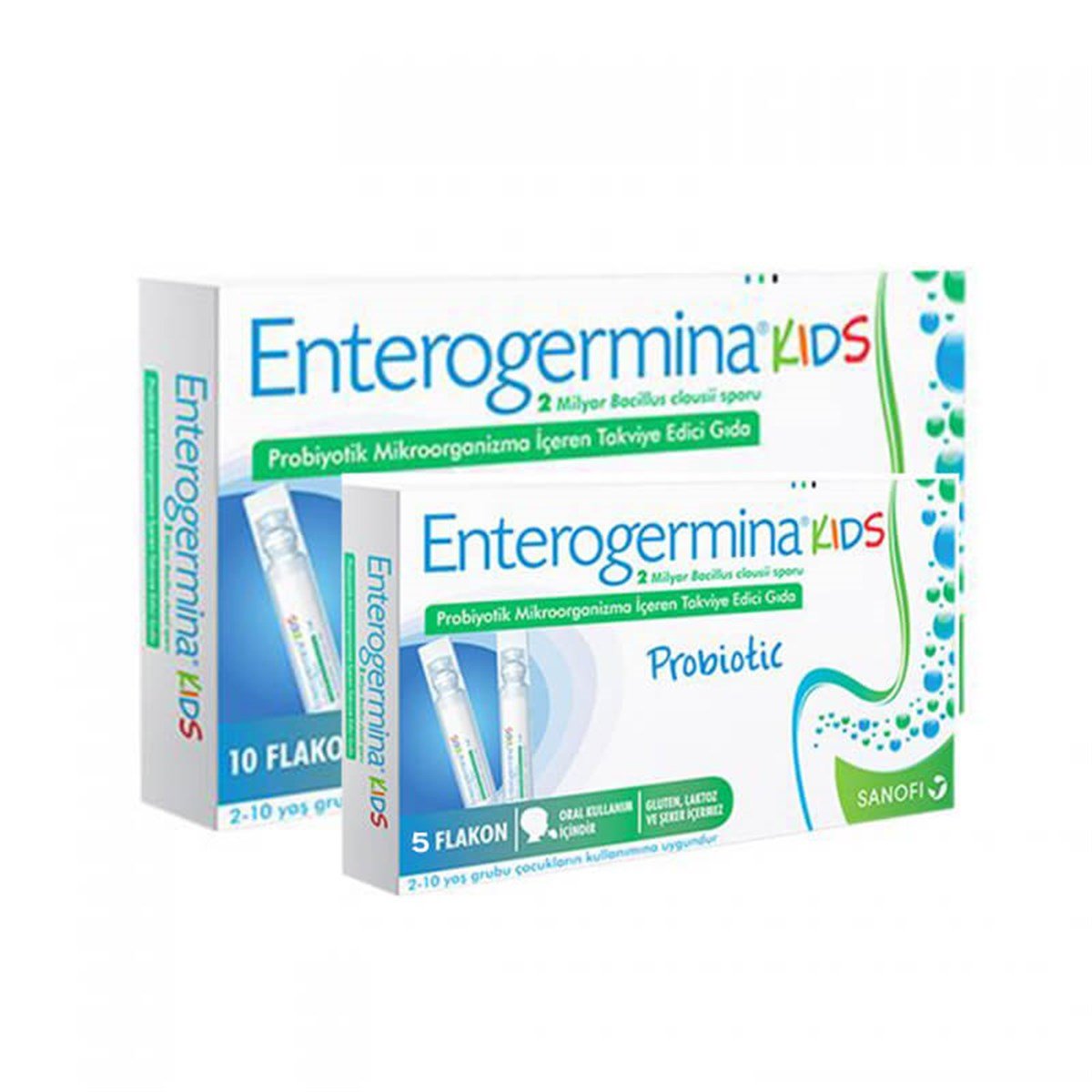 Enterogermina Enterogermina 2-10 Yaş 5 ml × 10 Flakon + 5 Flakon Hediye