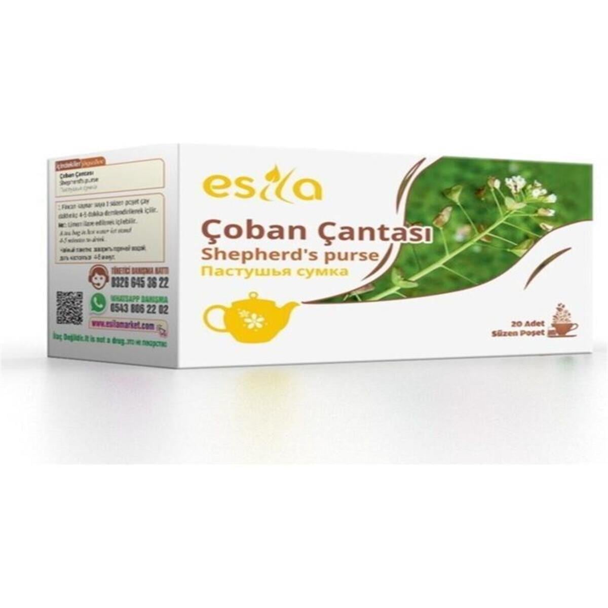 Esila Esila Çoban Çantası Sallama Çay 40 gr 20'li