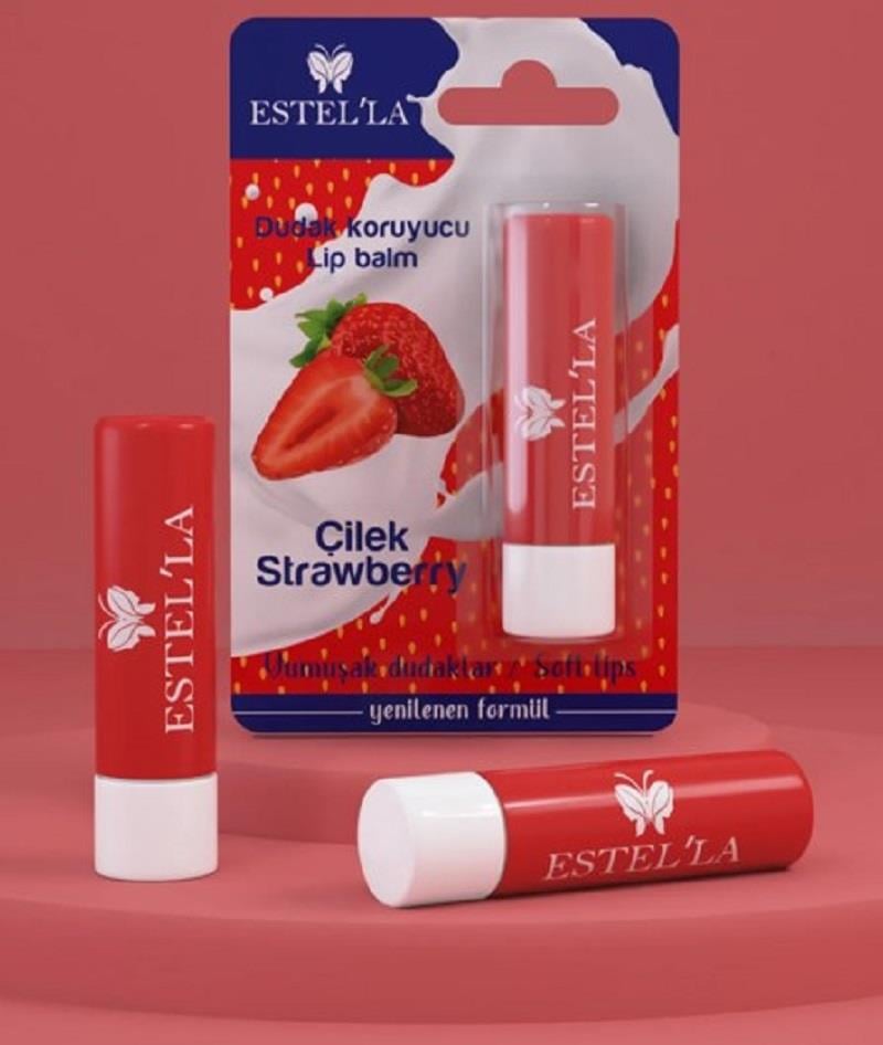 Estel'la Estel'la Yetişkin Dudak Koruyucu Lip Balm Çilek