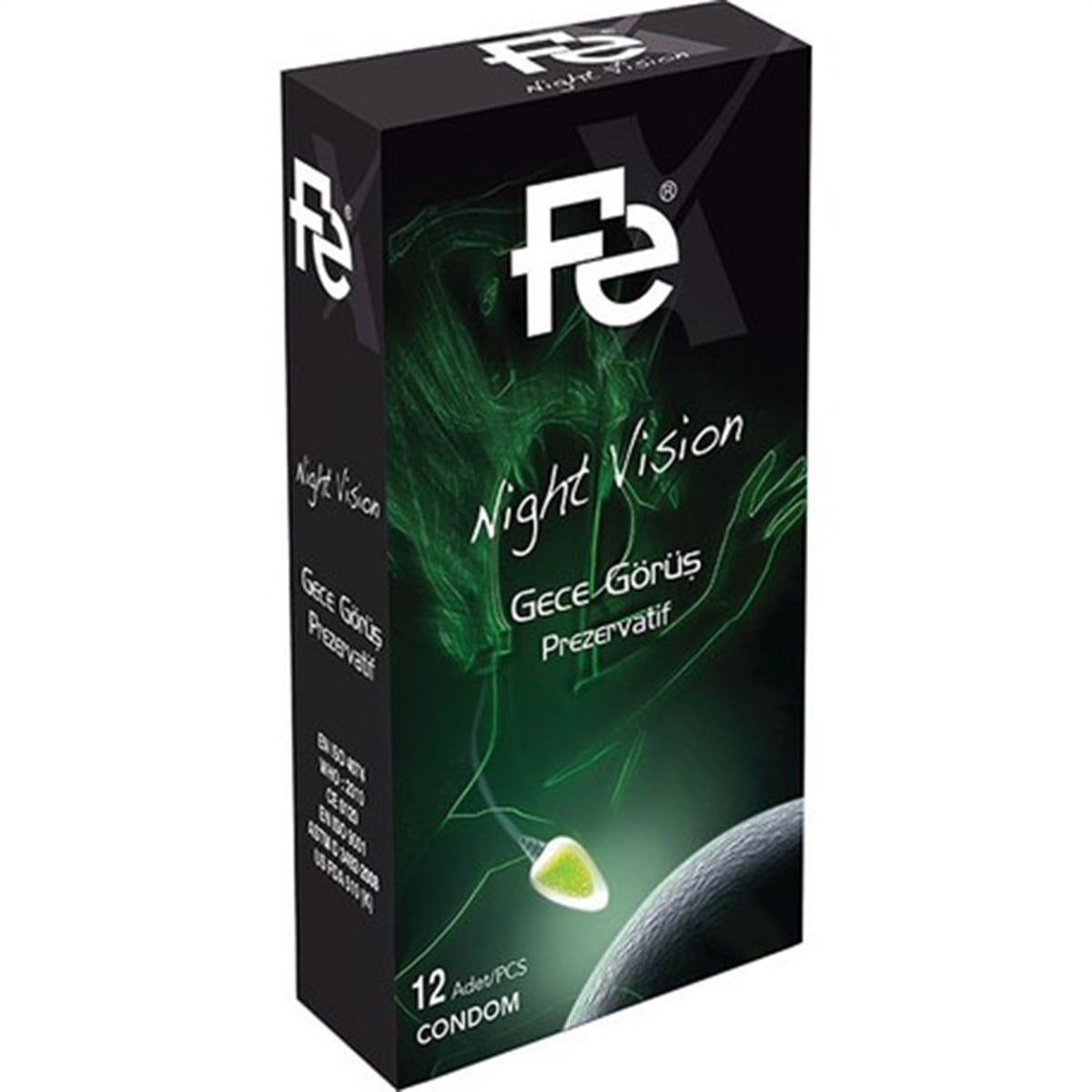 Fe Night Vision Gece Görüş Prezervatif 12'li