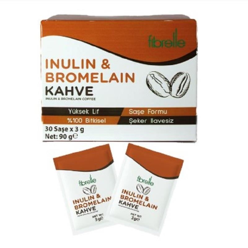 Fibrelle Fibrelle İnülin-Bromelain Kahve Detox 3 gr 30 Saşe Kutu 90 gr