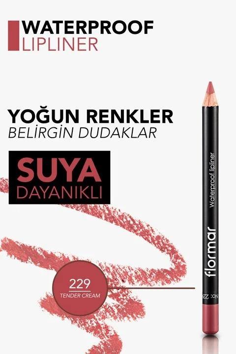 Flormar Flormar Dudak Kalemi - Waterproof Lipliner 229 Tender Cream