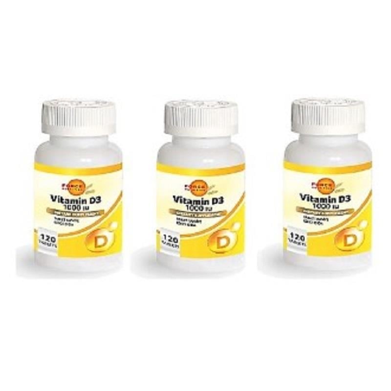 Force Nutrition Force Nutrition Vitamin D3 1000 IU 120 Tablet - 3 Adet