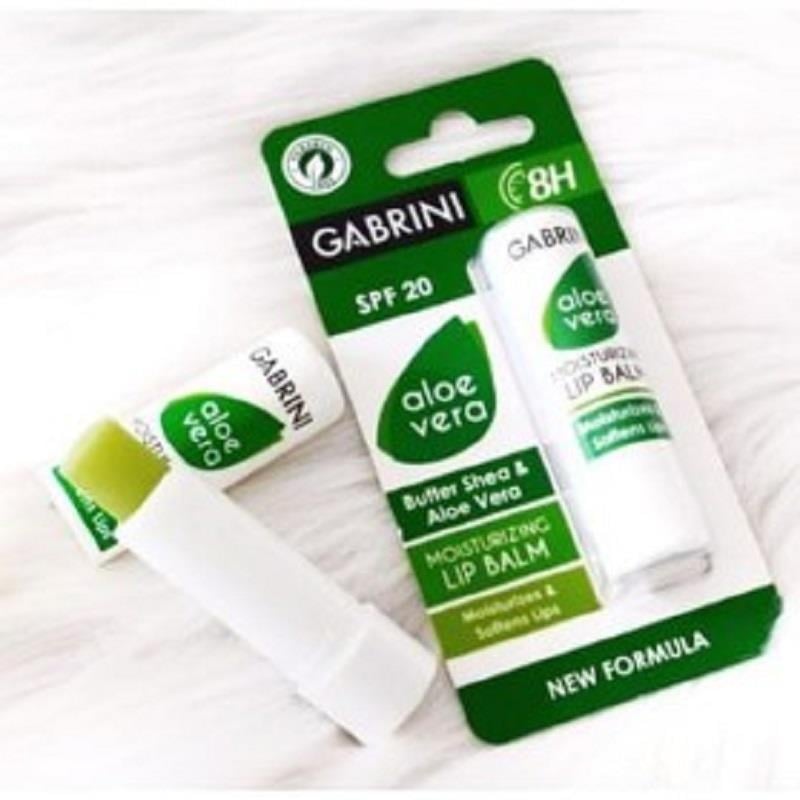 Gabrini Gabrini Lipcare Aloe Vera SPF20 5 gr - 12'li Stand