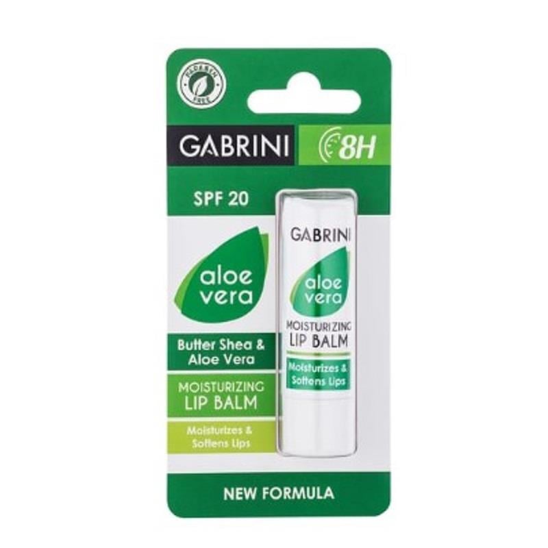 Gabrini Gabrini Lipcare Aloe Vera SPF20 5 gr - 12'li Stand