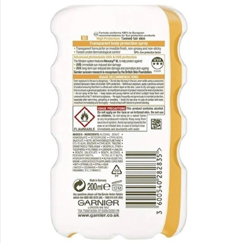 Garnier Garnier Ambre Solaire Clear Protect Yüksek Koruma Güneş Kremi SPF30 200 ml