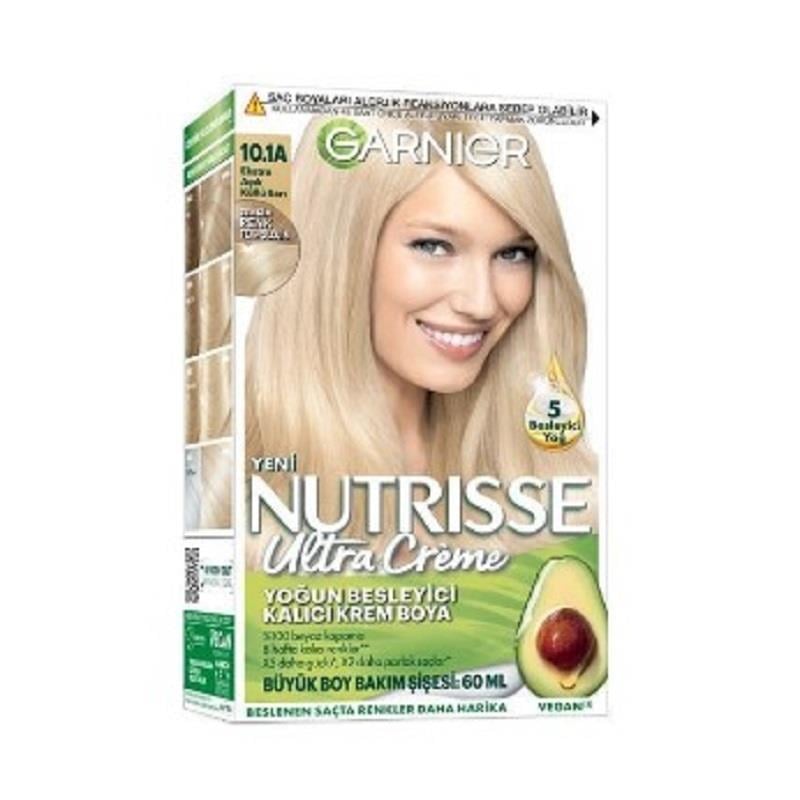 Garnier Garnier Nutrisse Yoğun Besleyici Kalıcı Krem Saç Boyası - Ekstra Açık Küllü Sarı 10,1A