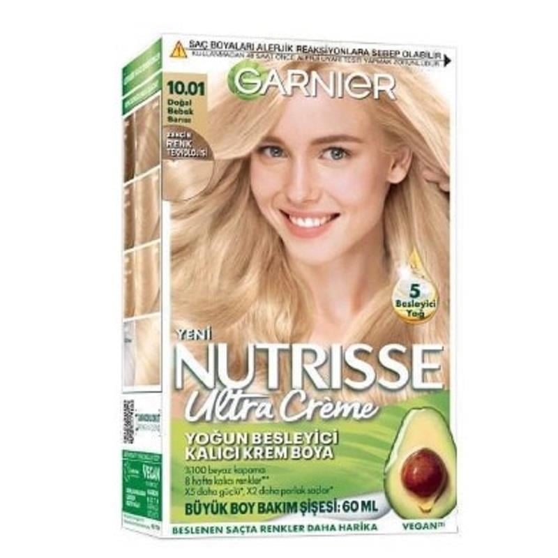 Garnier Garnier Nutrisse Yoğun Besleyici Kalıcı Krem Saç Boyası - Doğal Bebek Sarısı 10,01