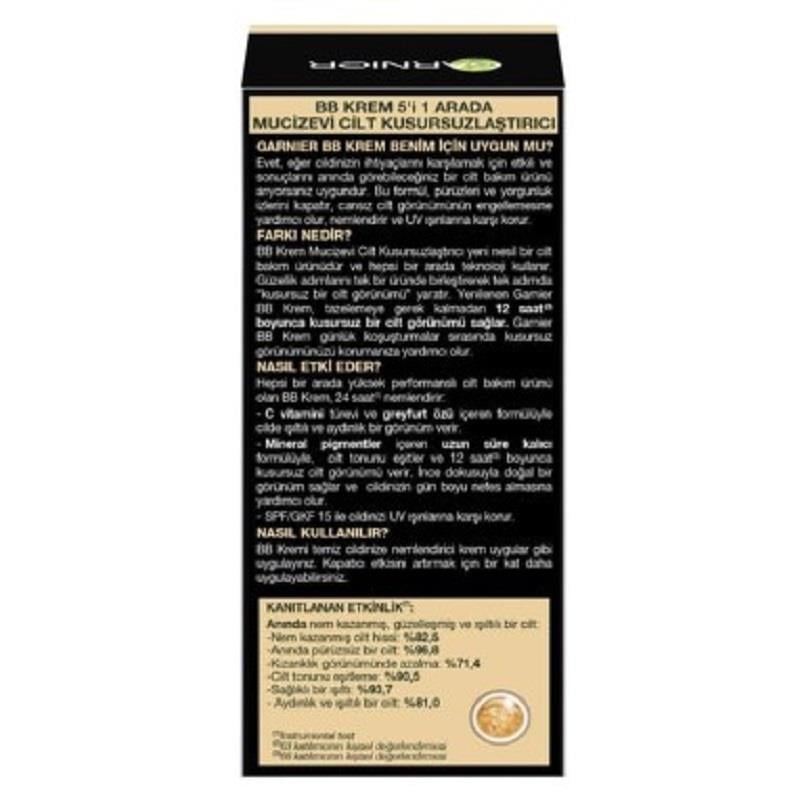 Garnier Garnier Skin Naturals BB Krem Çok Açık Ton 50 ml