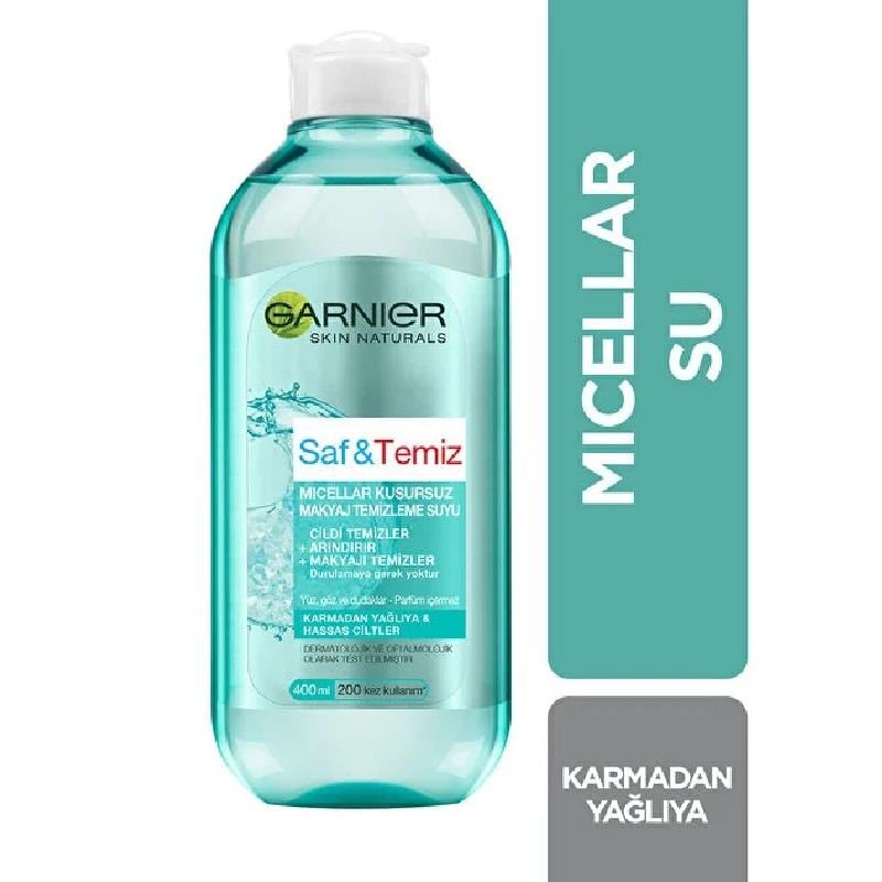 Garnier Garnier Skin Naturals Saf ve Temiz Makyaj Temizleme Suyu 400 ml