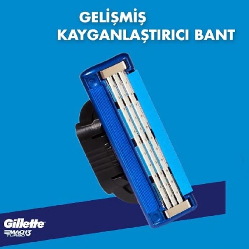 Gillette Gillette Mach 3 Turbo Yedek Başlık 2'li