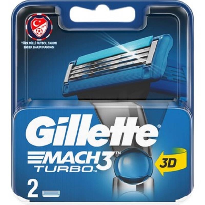 Gillette Gillette Mach 3 Turbo Yedek Başlık 2'li