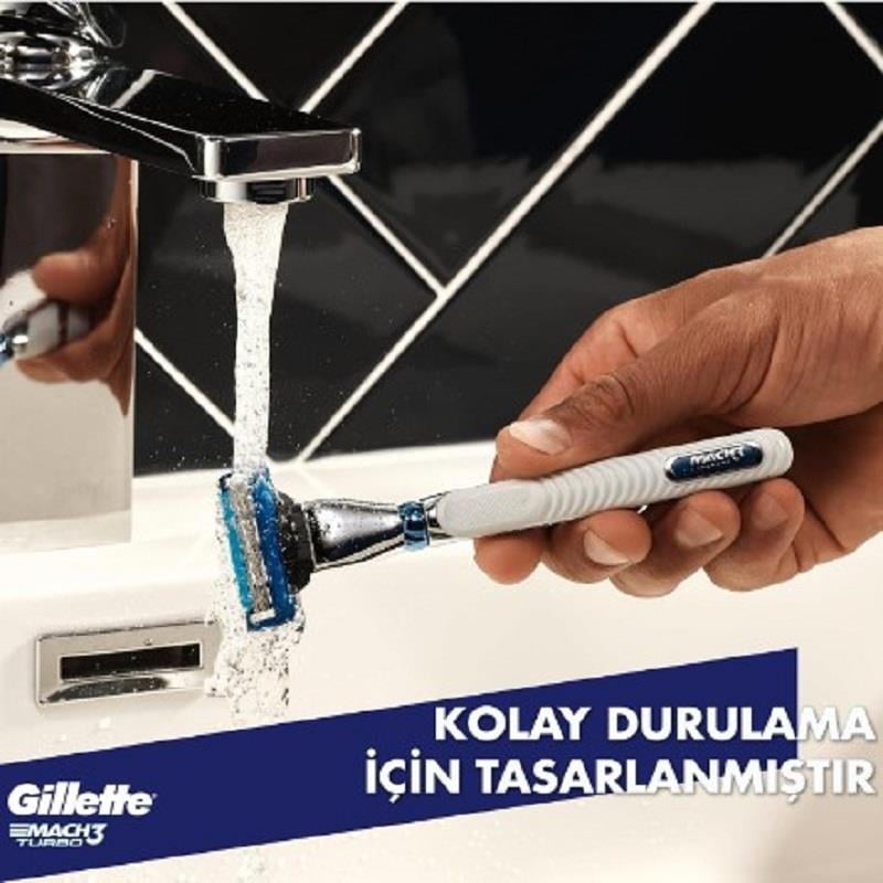 Gillette Gillette Mach 3 Turbo Yedek Başlık 2'li