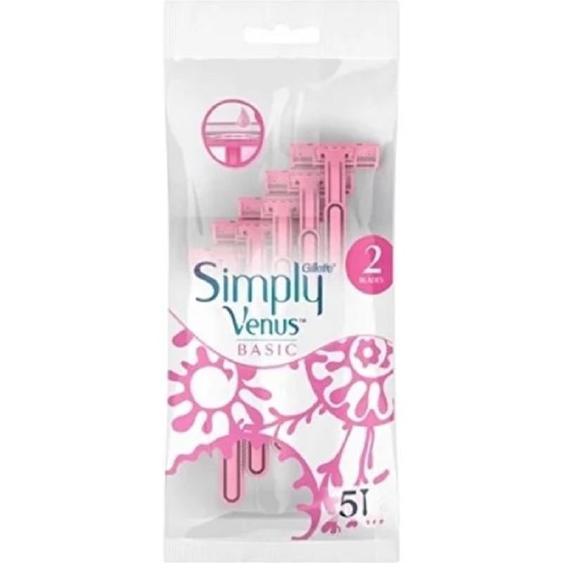 Gillette Gillette Simply Venus 2 Basic Kadın Tıraş Bıçağı 5'li