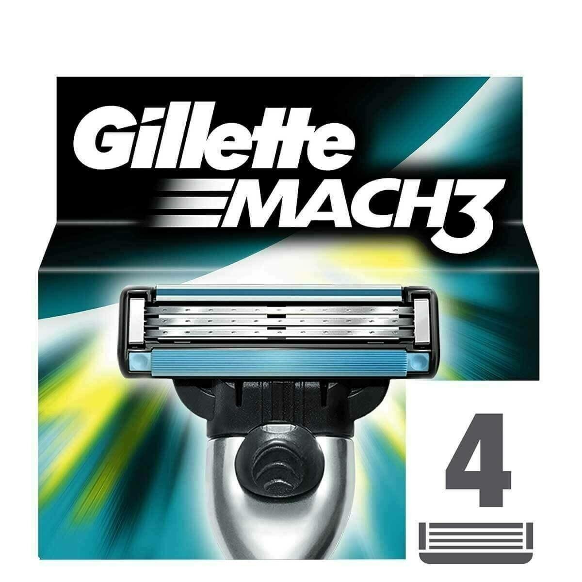 GILLETTE Mach3 Yedek Tıraş Bıçağı 4 Adet