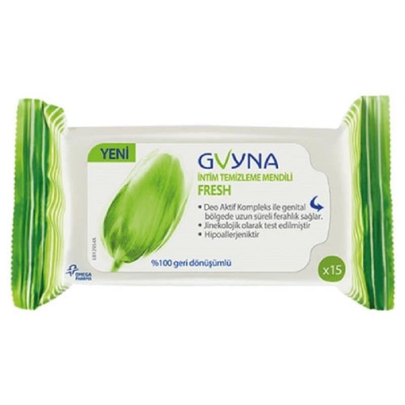 Gvyna Gvyna Pharma İntim Temizleme Mendili 15 Yaprak