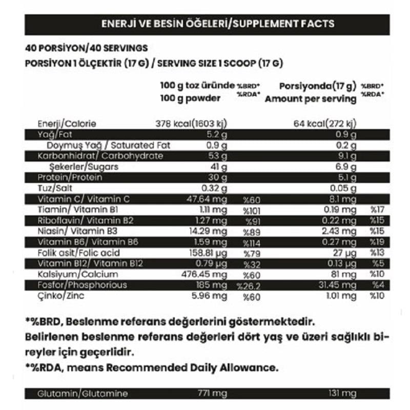 Hardline Naturals Hardline Naturals Massfit Kilo Aldırıcı Çikolata Aroma 680 gr