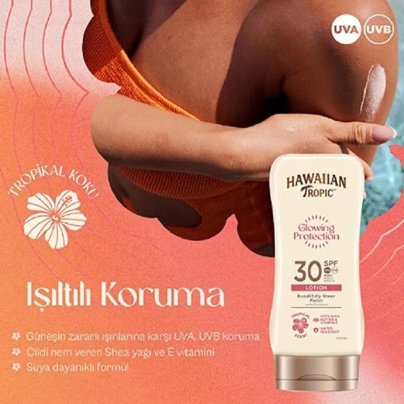 Hawaiian Tropic Hawaiian Tropic Glowing Protection Güneş Losyonu SPF30 180 ml