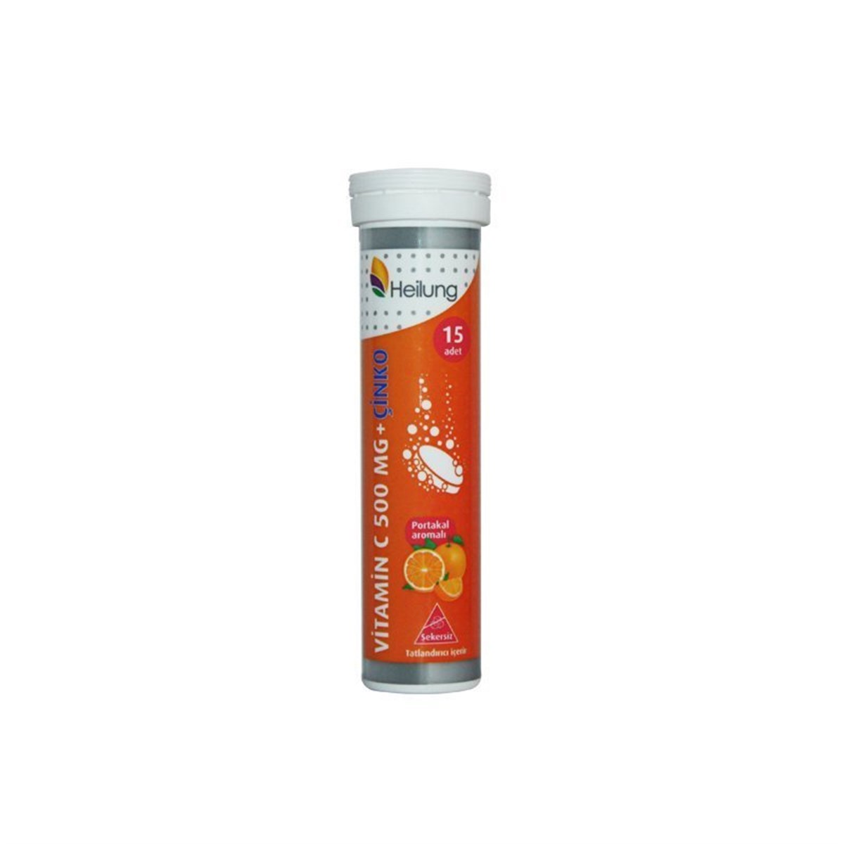 Heilung Heilung Vitamin C 500 mg Çinko 15 Efervesan Tablet