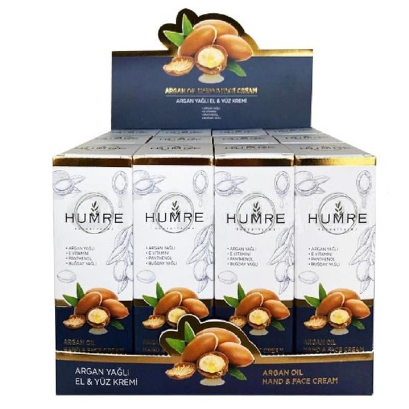 Humre Humre Argan Yağlı El ve Yüz Kremi 150 ml - 12 Adet