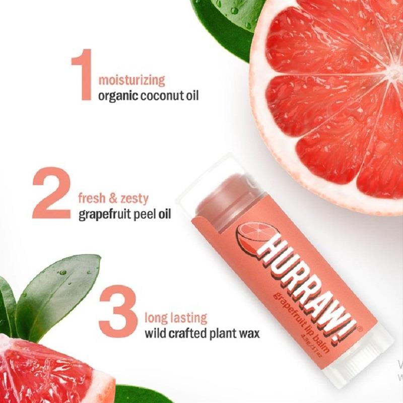 Hurraw Hurraw Lip Balm Grapefruit