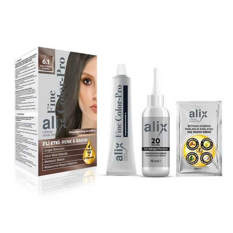 HYALİX Alix Kit Saç Boyası 6.1 50 ml Küllü Koyu Kumral