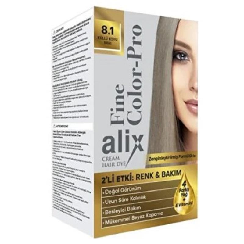HYALİX Alix Kit Saç Boyası 8.1 50 ml Küllü Koyu Sarı