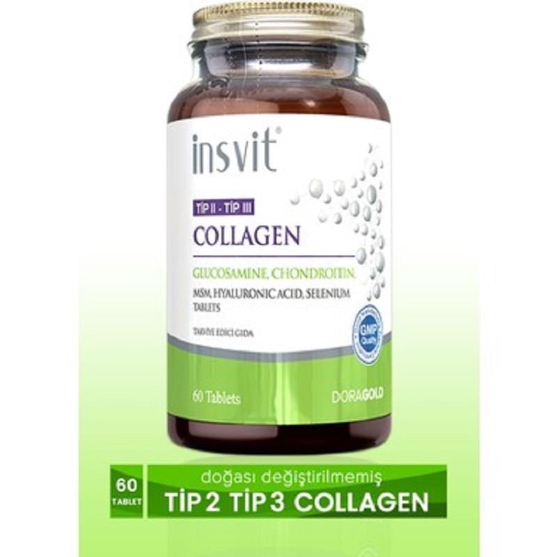 İnsvit İnsvit Tipıı-ııı Collegen Glukozamin Chondroitin 60 Tablet