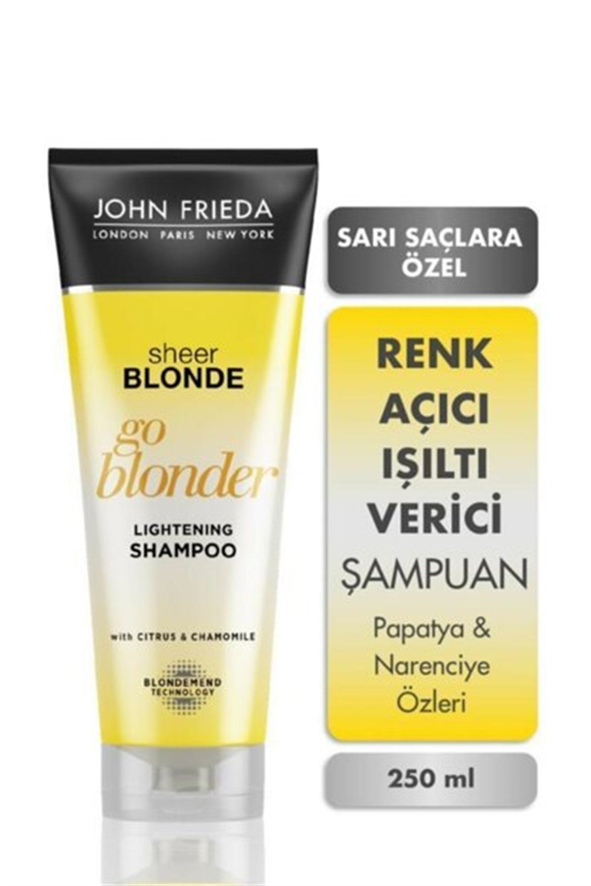 John Frieda John Frieda Sheer Blonde Sari Saçlara Güneş işiltisi İçin Şampuan 250Ml