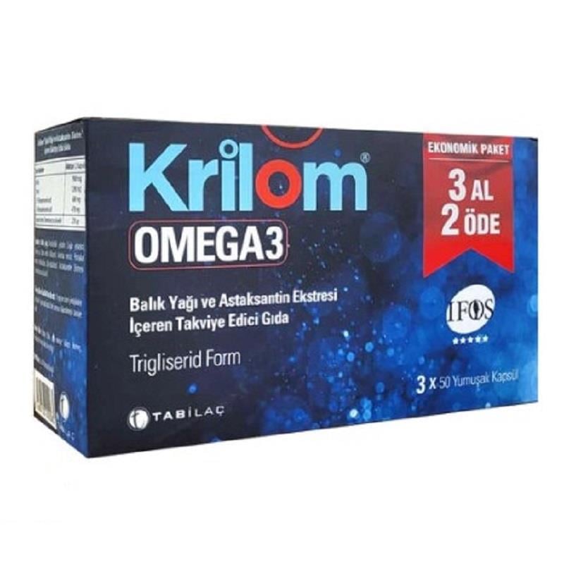 Krilom Krilom Omega-3 50 Yumuşak Kapsül - 3 Al 2 Öde