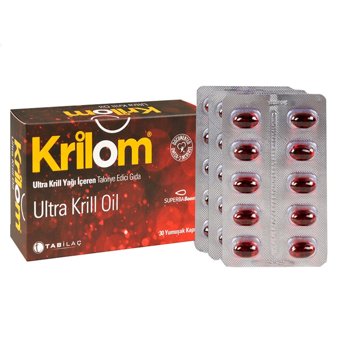 Krilom Ultra Krill Oil 30 Yumuşak Kapsül 