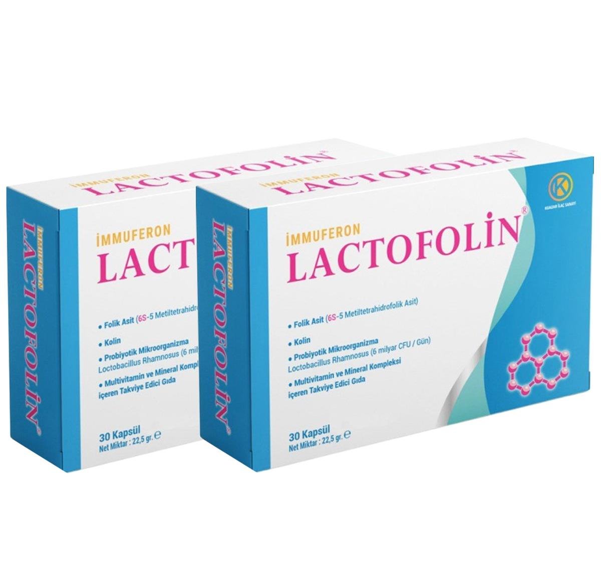 Kuazar İlaç Lactofolin 30 Kapsül - 2'li